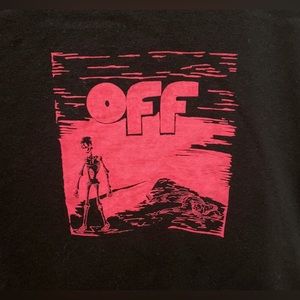 Brand new only worn once Off white shirt. Fits more like a large than medium.